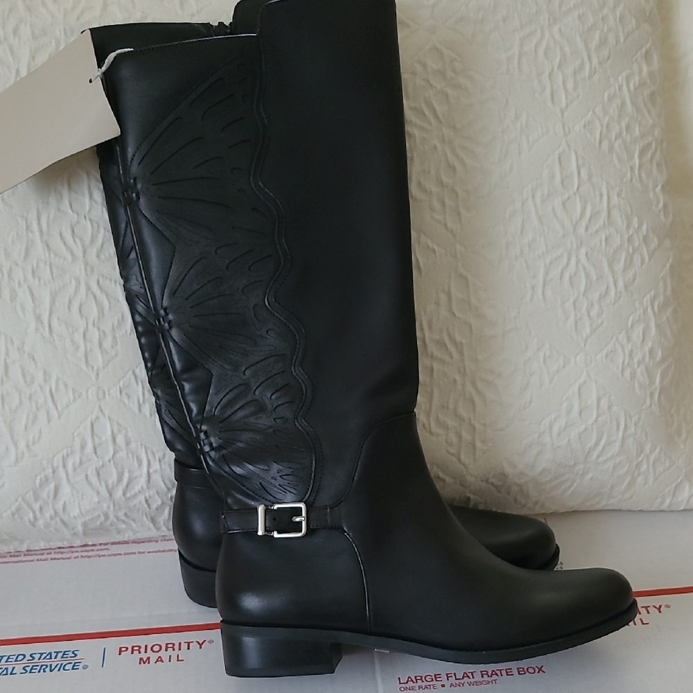 Copper Key Black Knee Length Boots